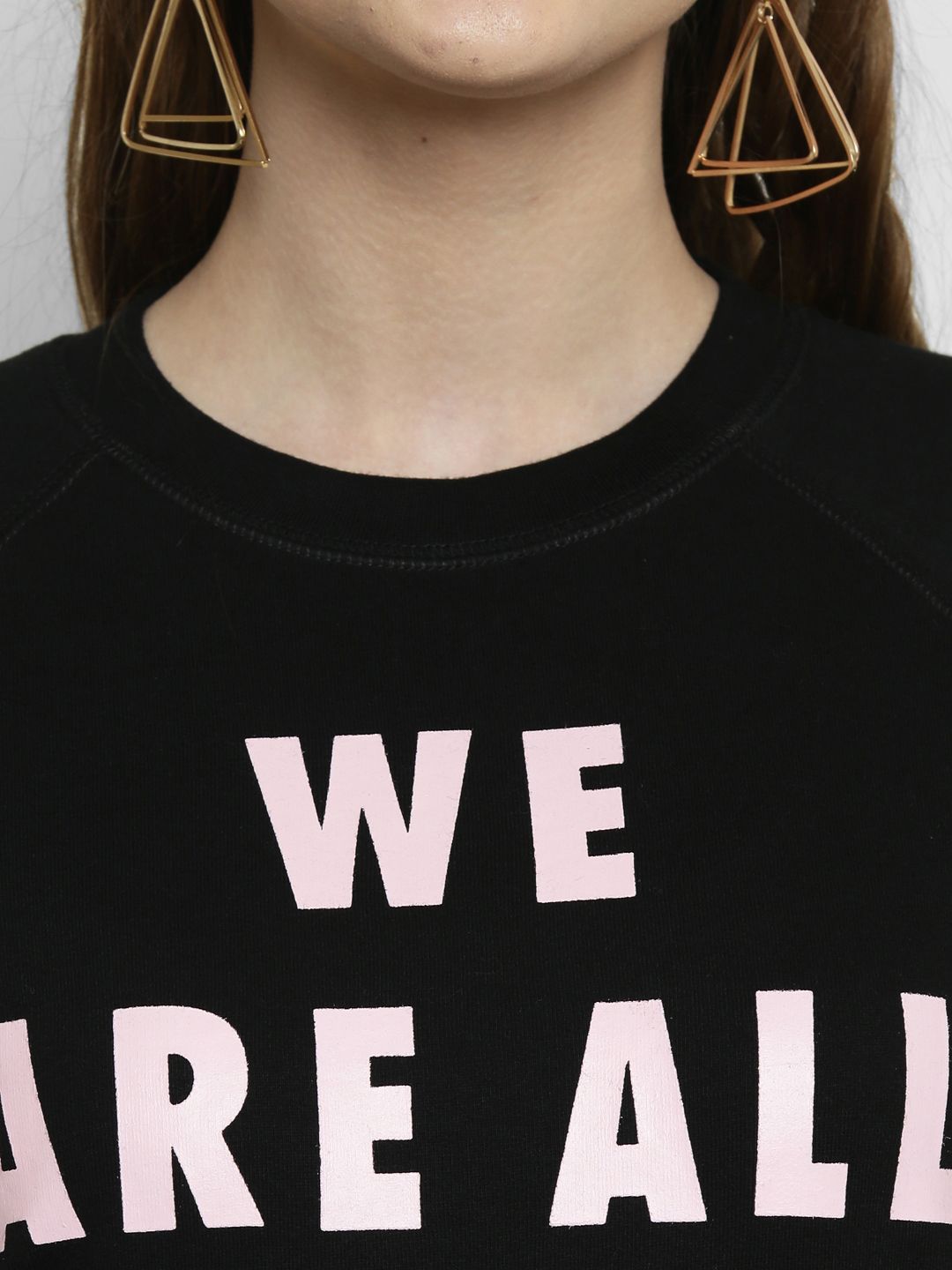 Kotty Women Black Printed Sweatshirt