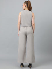 KOTTY BIZwear V-Neck Sleevees Blazer With Trouser