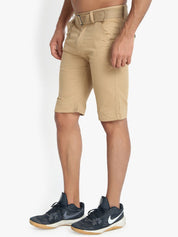 Kotty Men Beige Solid Regular Fit Regular Shorts