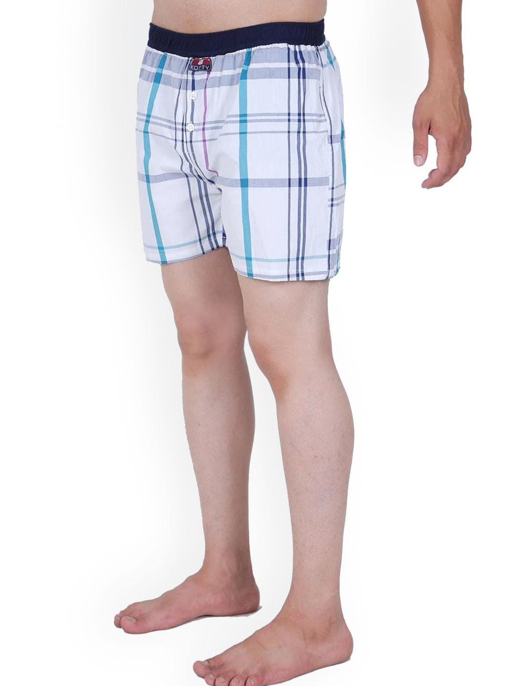 Kotty Men Pack of 2 Checked Low Rise Boxers KTT2PCMENSBOXERSET21