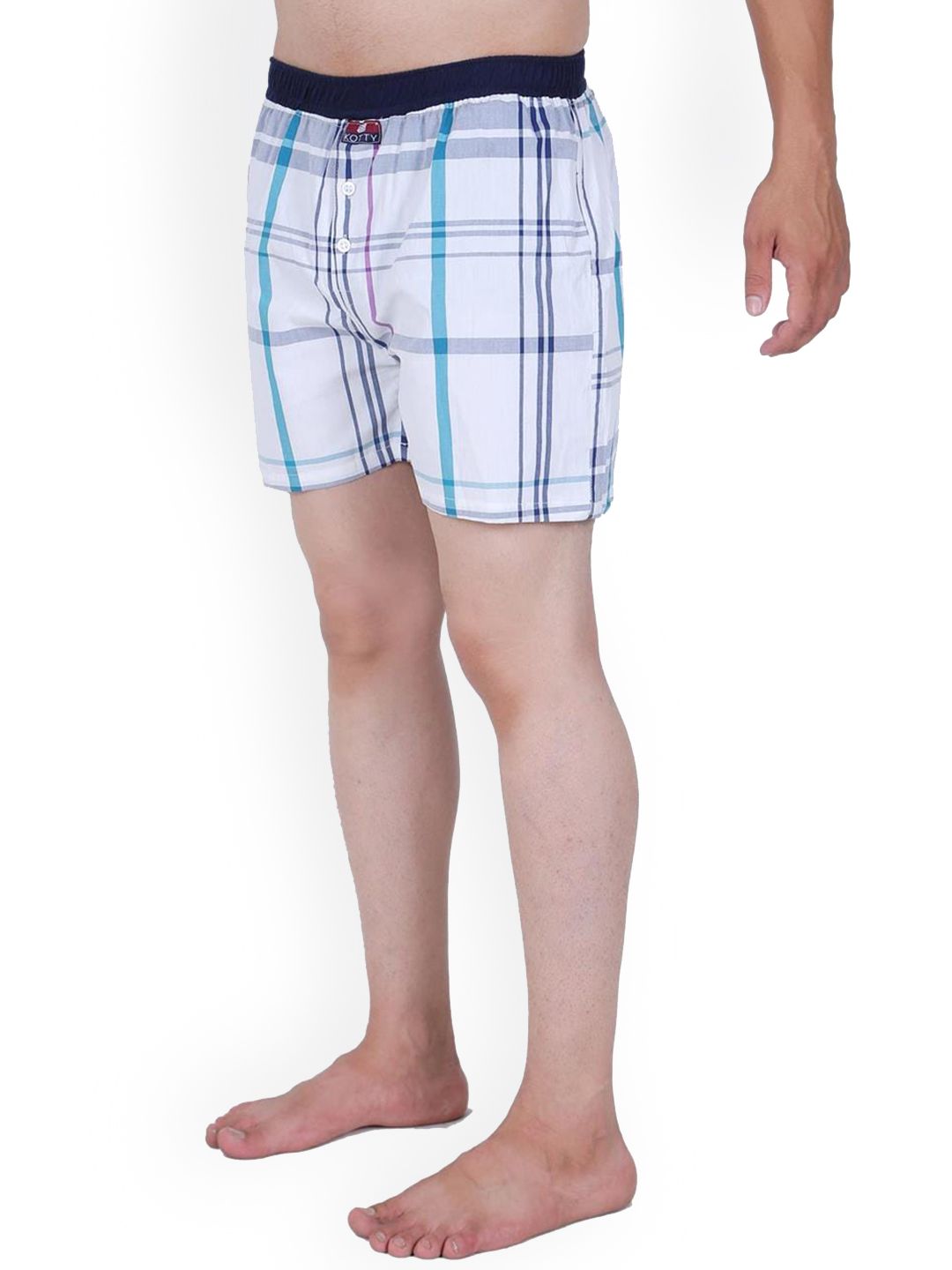 Kotty Men Pack of 2 Checked Low Rise Boxers KTT2PCMENSBOXERSET21