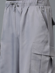 Kotty Men Relaxed Low-Rise Easy Wash Cargos Trousers