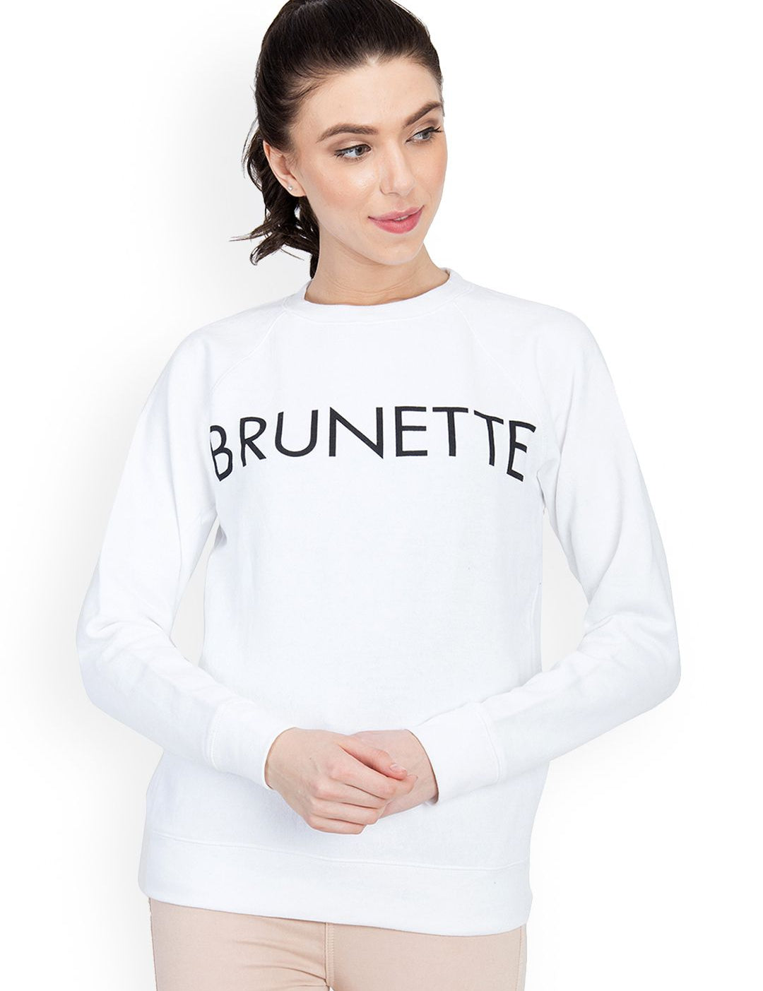 Kotty Women Off-White Printed Sweatshirt