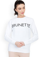 Kotty Women Off-White Printed Sweatshirt