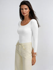 Kotty White and Blue Scoop Neck T-Shirt With Trousers