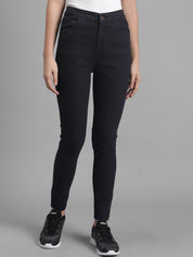 Kotty Women Black Skinny Fit High-Rise Clean Look Jeans