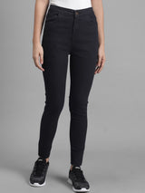 Kotty Women Black Skinny Fit High-Rise Clean Look Jeans