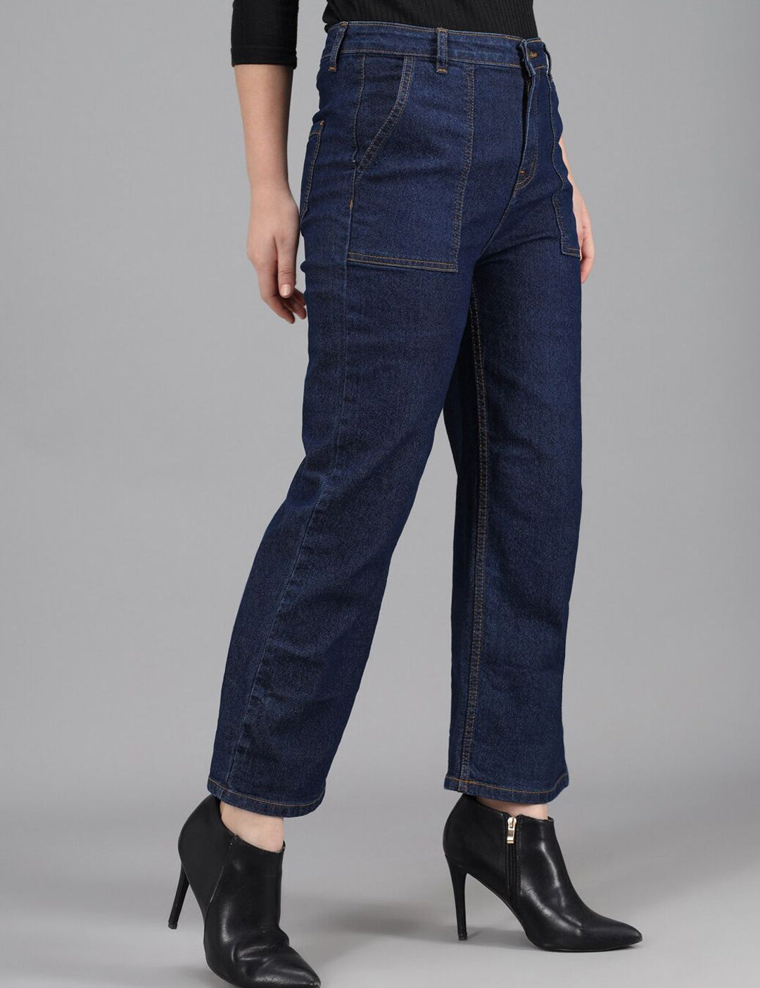 Kotty Women Blue Flared High-Rise Jeans