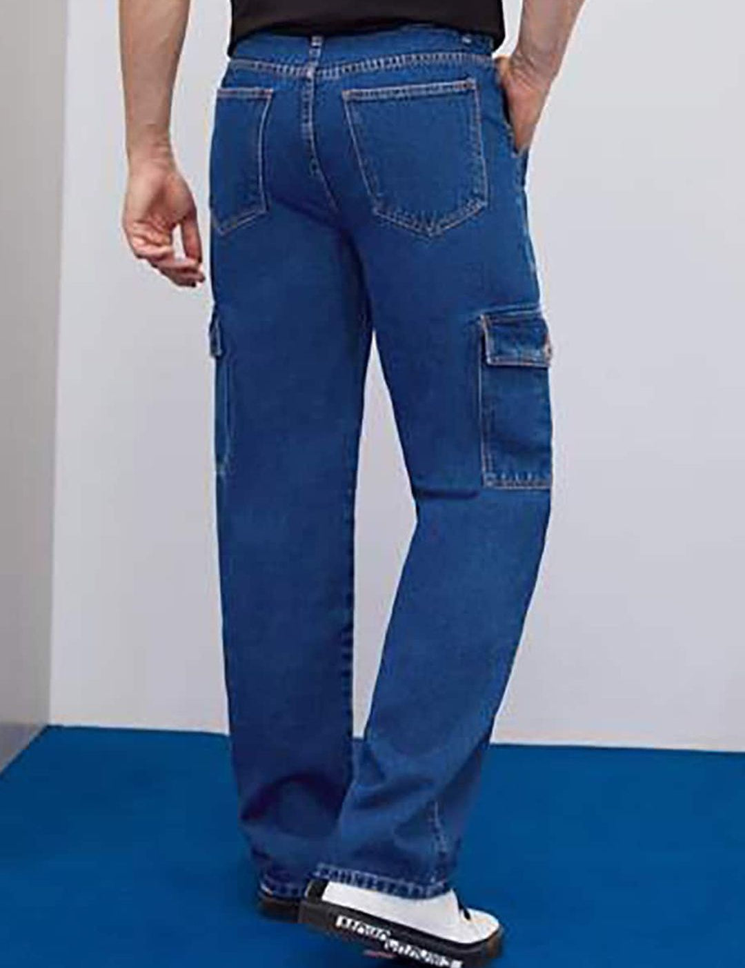 Kotty Men Jean Low-Rise Highly Distressed Stretchable Cropped Jeans