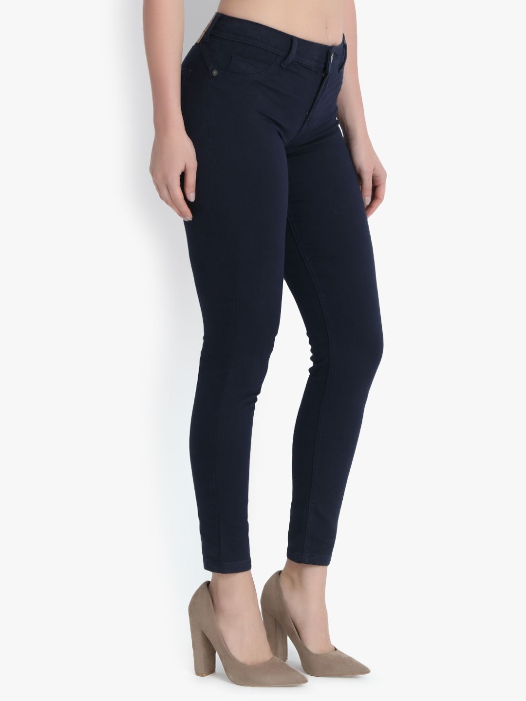 Kotty Women Black Skinny Fit High-Rise Clean Look Jeans