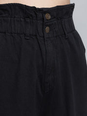 Kotty Women Black Jean Boyfriend Fit High-Rise Stretchable Jeans