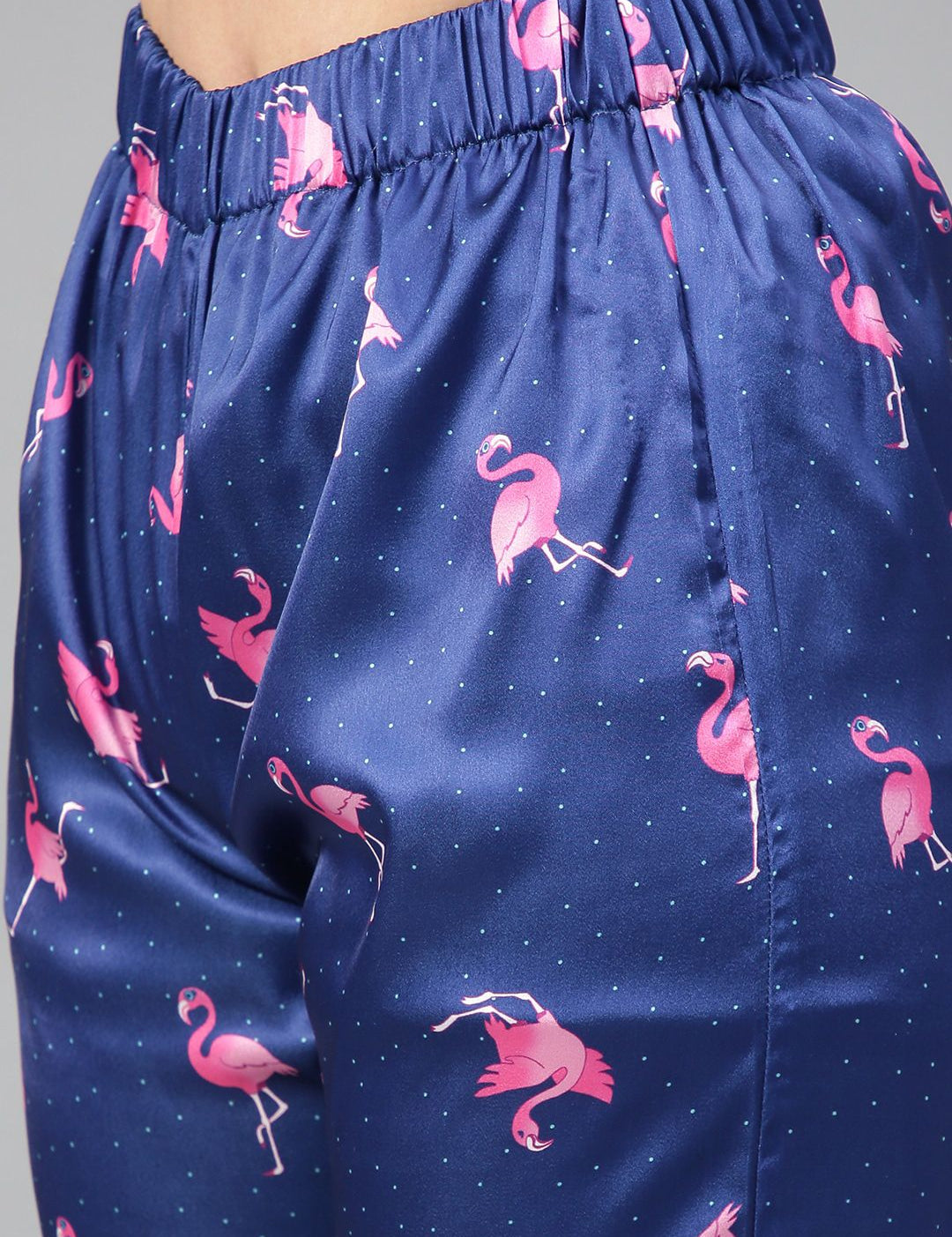 Kotty Conversational Printed Satin Night Suit