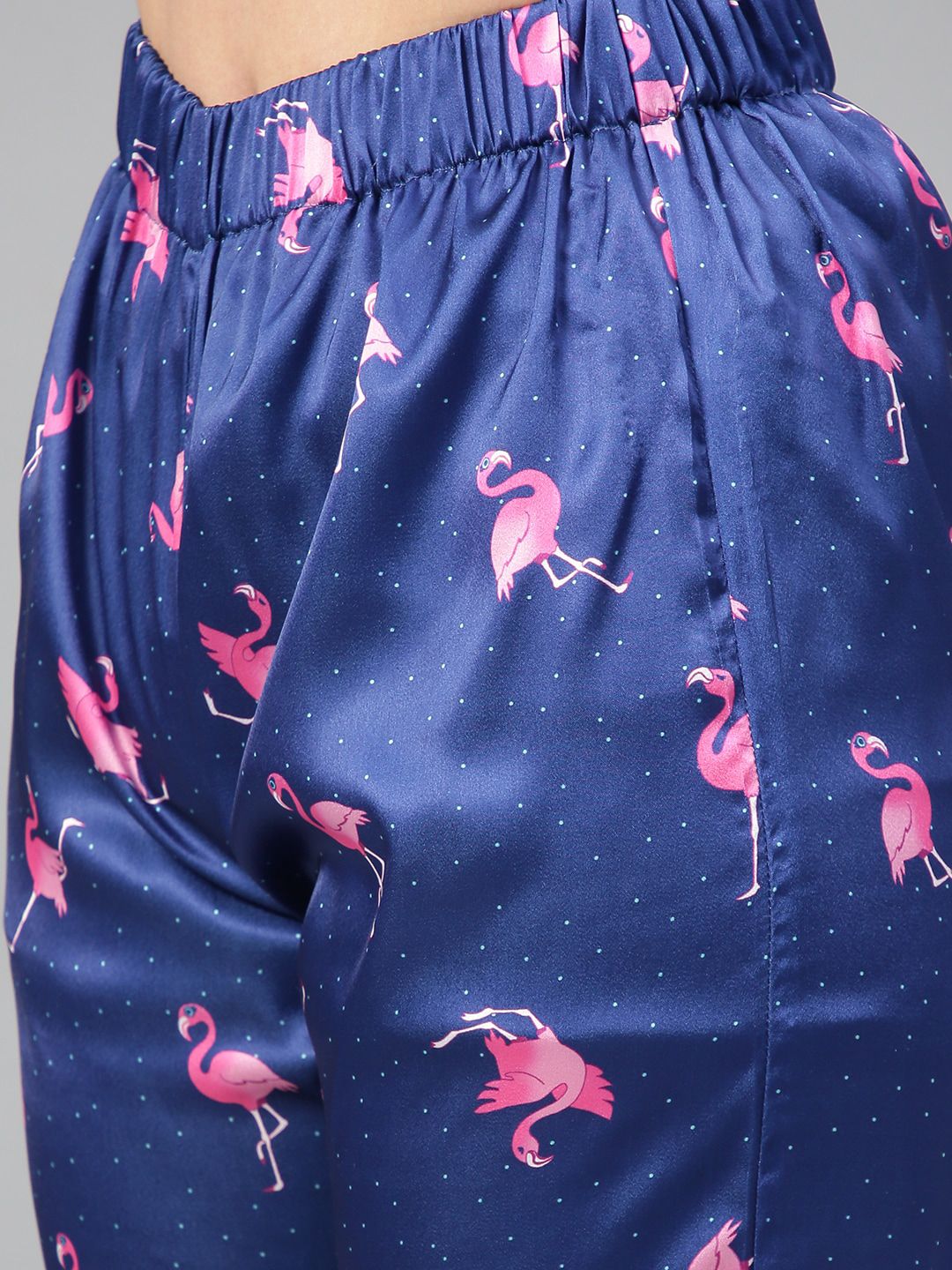 Kotty Conversational Printed Satin Night Suit