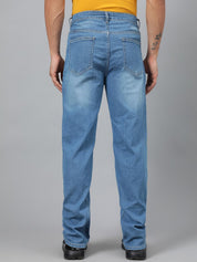 Kotty Men Blue Mid-Rise Light Fade Stretchable Jeans