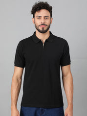 Kotty Men Solid Polo Collar T-shirt