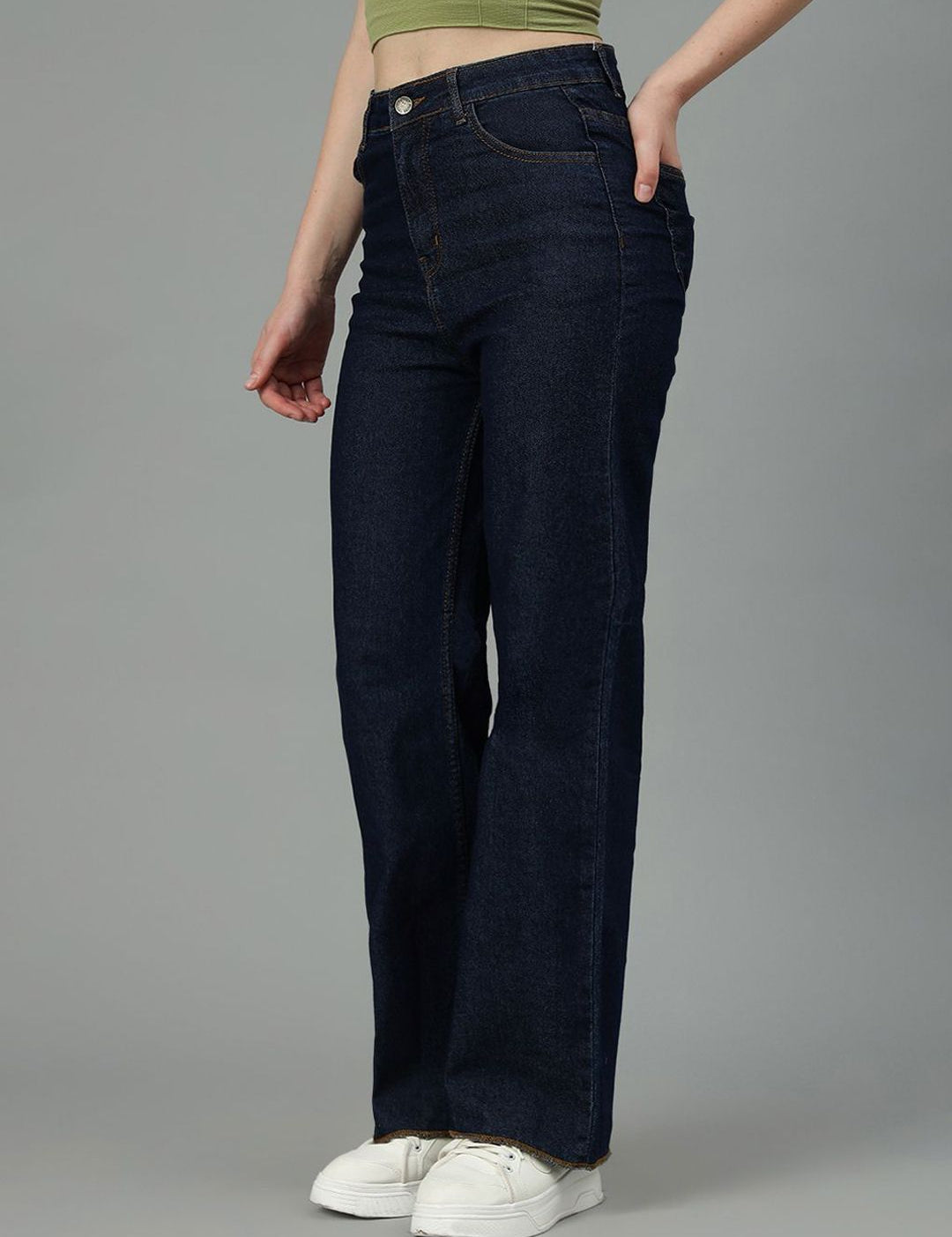 Kotty Women Jean Straight Fit High-Rise Stretchable Jeans