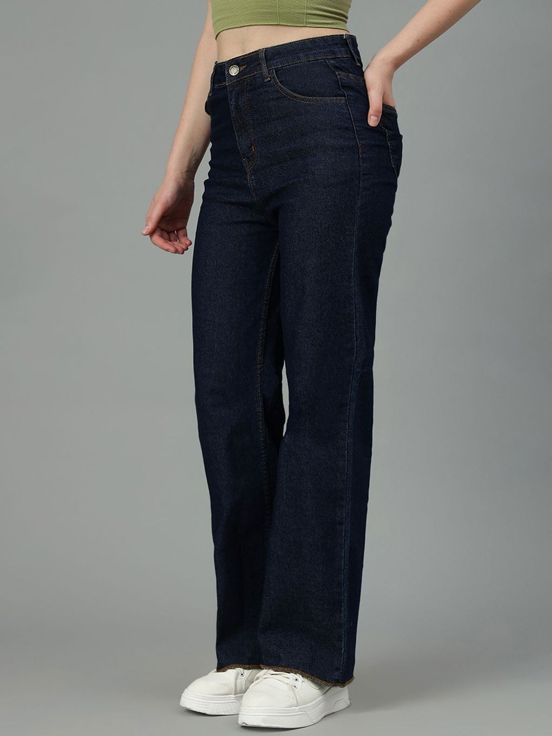 Kotty Women Jean Straight Fit High-Rise Stretchable Jeans