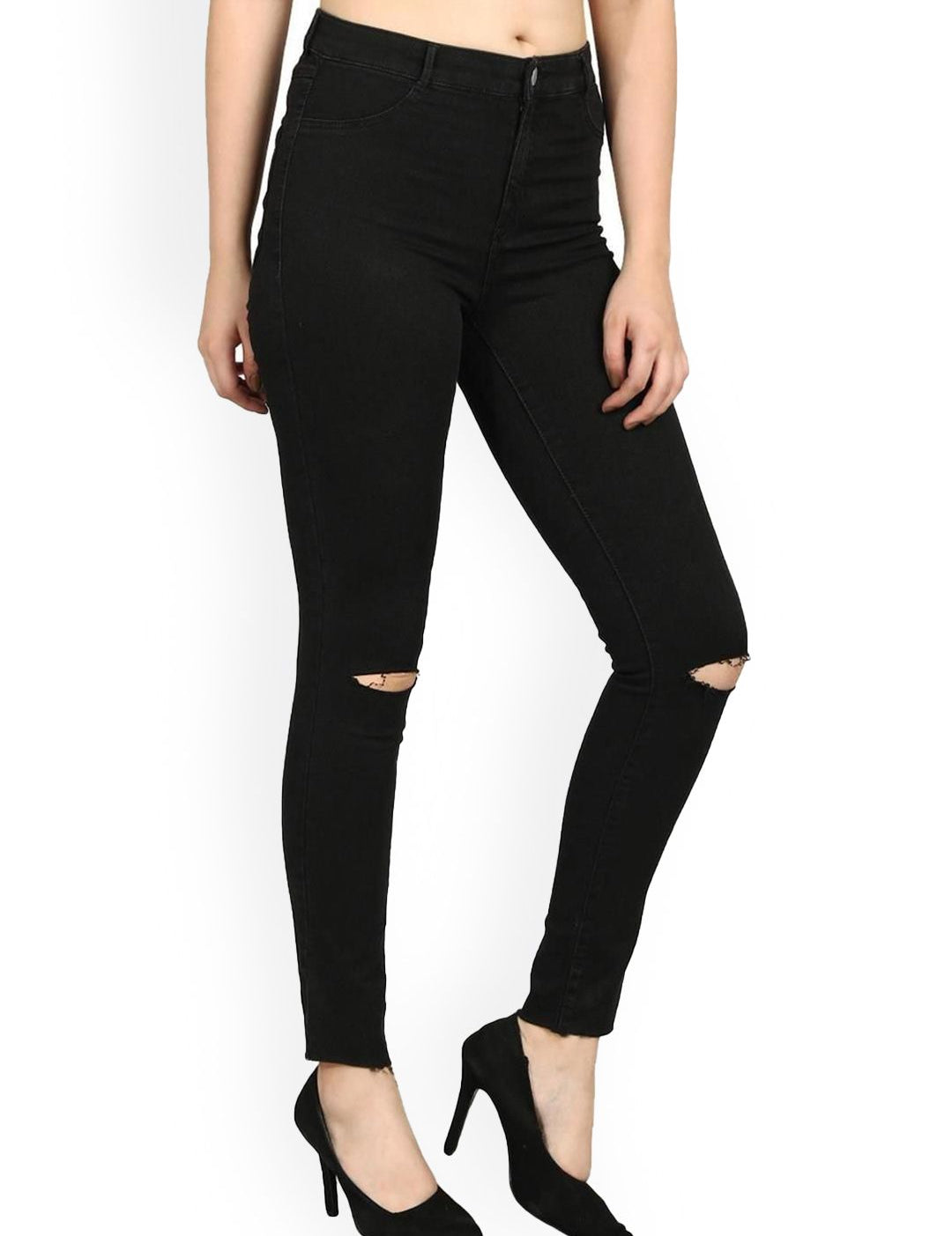 Kotty Girls Jean Skinny Fit Slash Knee Stretchable Jeans