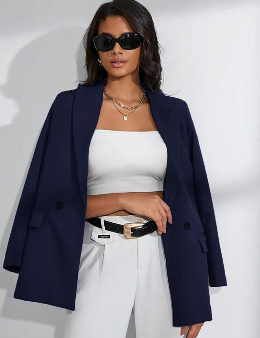 Kotty Double-Breasted Casual Blazer