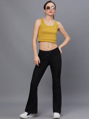 Kotty Women Black Jean Bootcut Stretchable Jeans