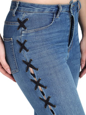 Kotty Women Blue Skinny Fit High-Rise Clean Look Stretchable Jeans