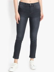 Kotty Women Black Skinny Fit High-Rise Clean Look Jeans