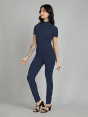Kotty Women Mock Neck Basic Jumpsuit