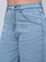 Kotty Women Jean Straight Fit High-Rise Light Fade Jeans