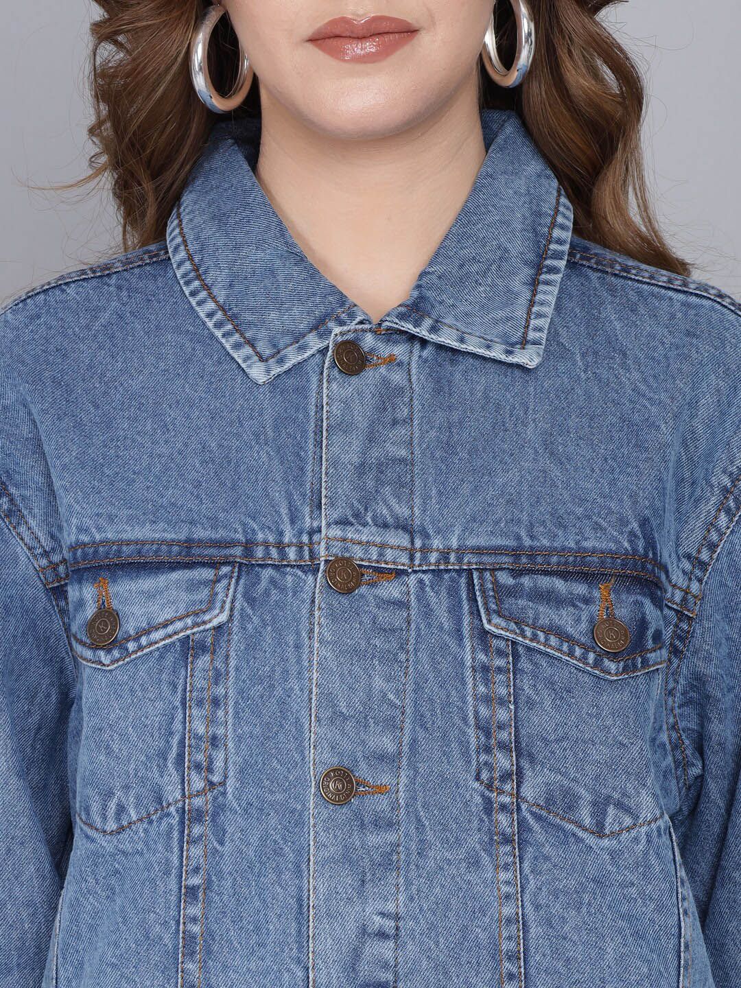 Kotty Women Blue Denim Jacket