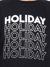 Kotty Women Black Printed Sweatshirt