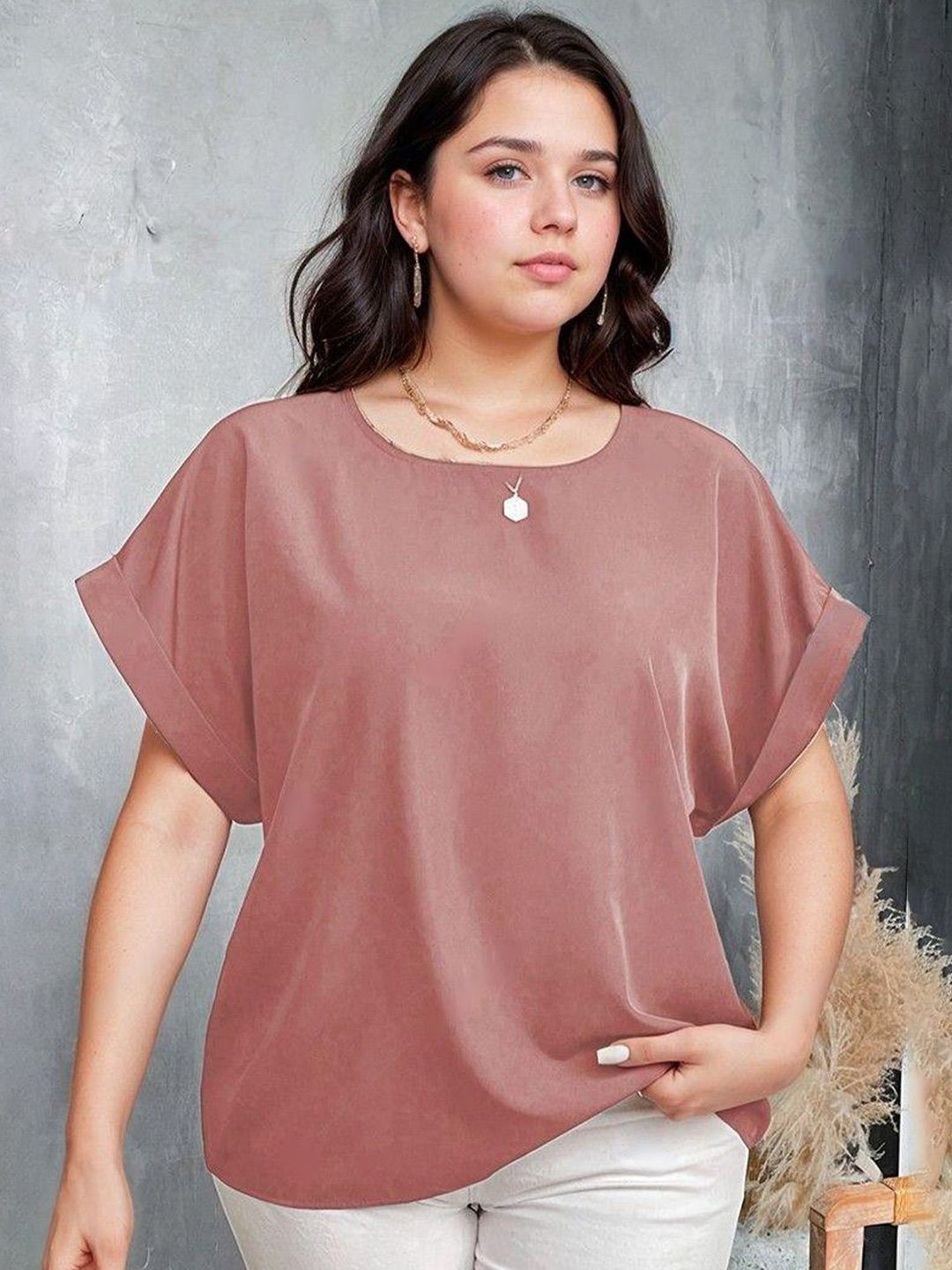 KOTTY Roll-Up Sleeves Top