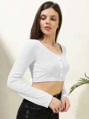 Kotty Women Solid Scoop Neck Top