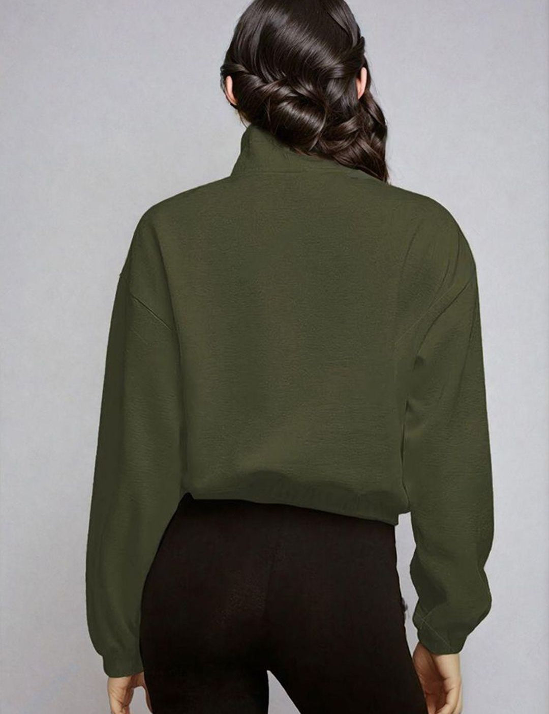 Kotty Women Turtle Neck Pullover Sweatshirt