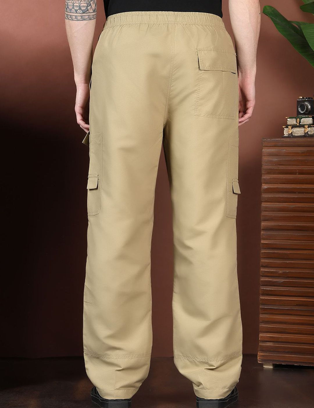 Kotty Men Relaxed Easy Wash Cargos Trousers