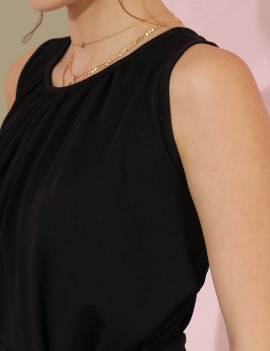 Kotty Women Solid Sleeveless Fit & Flare Dress