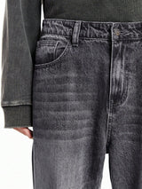 Kotty Men Wide Leg Low-Rise Light Fade Stretchable Jeans