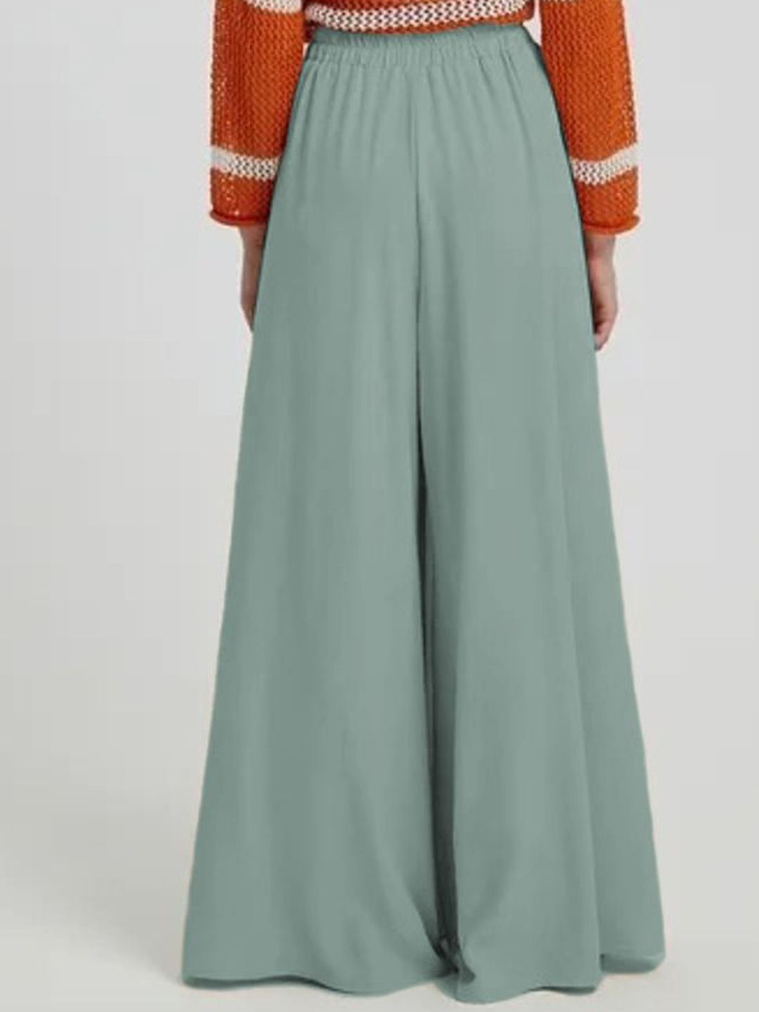 Kotty Women Relaxed Loose Fit High-Rise Wide Leg Trousers