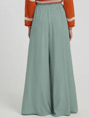 Kotty Women Relaxed Loose Fit High-Rise Wide Leg Trousers