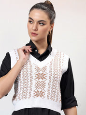 Kotty Women Printed Crop Pullover