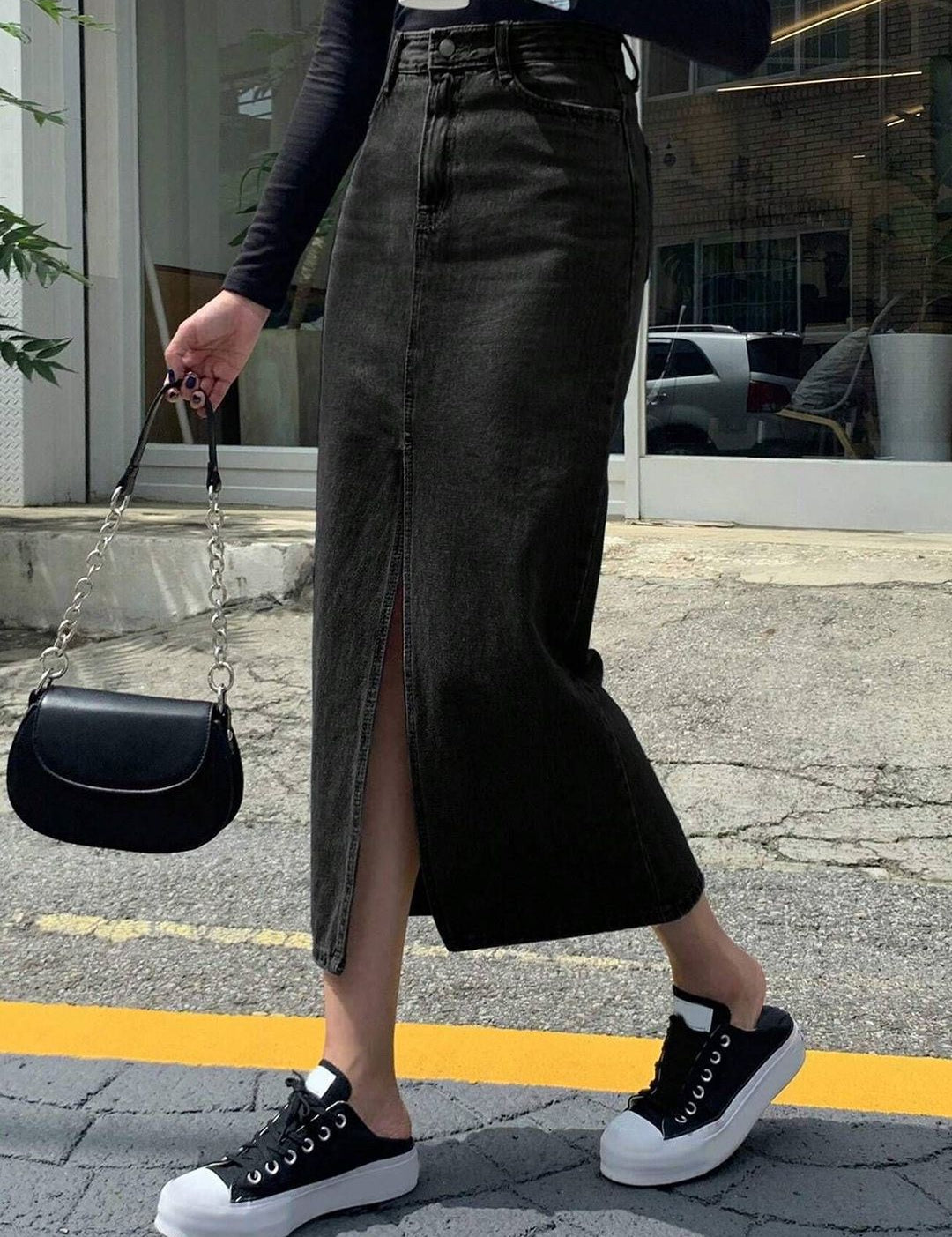 Kotty Straight Midi Skirt
