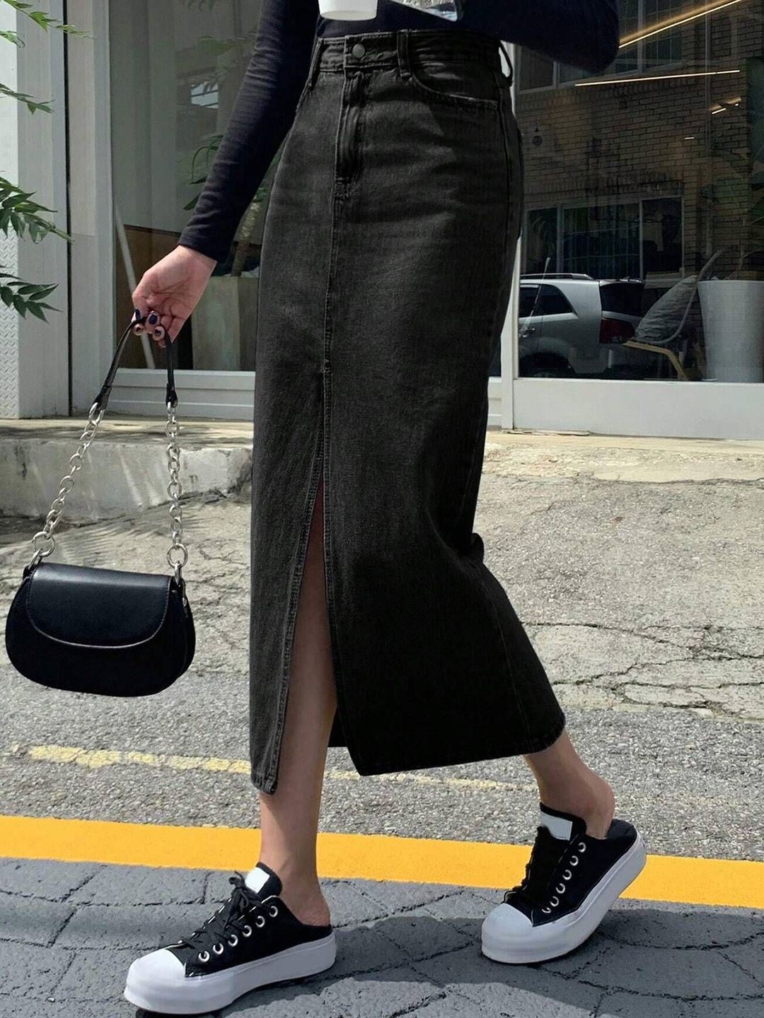 Kotty Straight Midi Skirt
