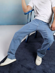 Kotty Men Low-Rise Wrinkle Free Pleated Cargos Trousers