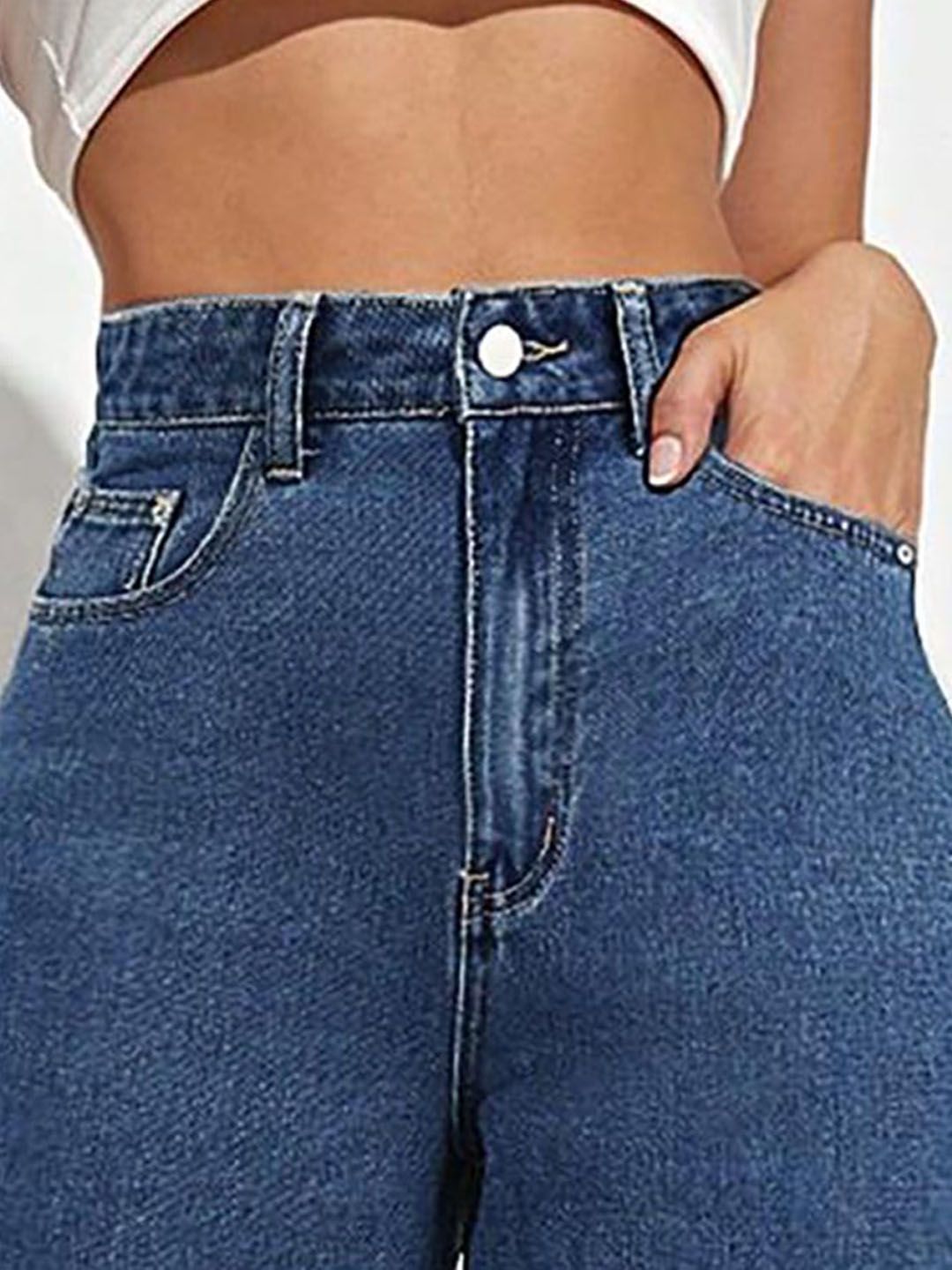 Kotty Women Cotton Straight Fit High-Rise Stretchable Jeans