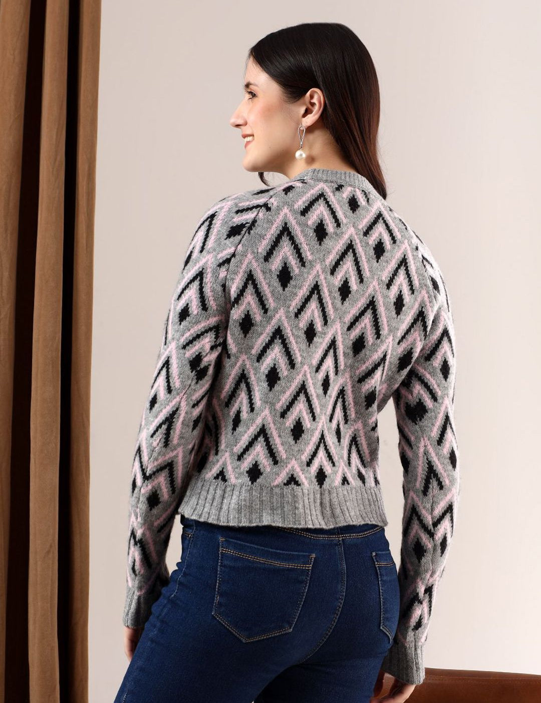 Kotty Women Printed Crop Pullover