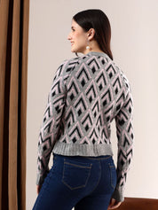 Kotty Women Printed Crop Pullover