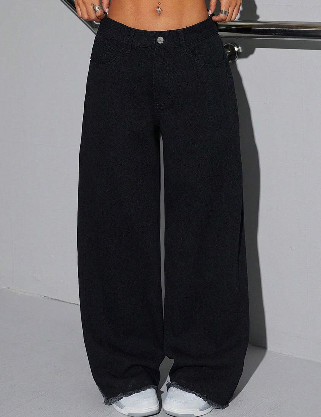 Kotty Women Jean Wide Leg High-Rise Stretchable Jeans