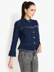 KOTTY Women Solid Denim Jacket
