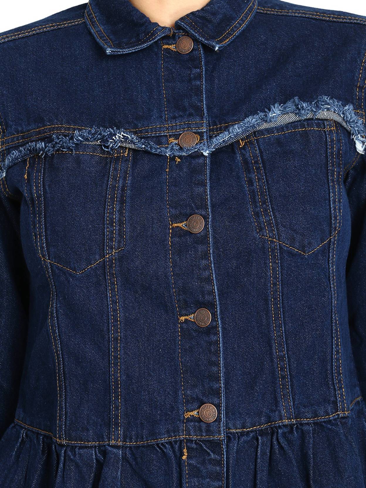 KOTTY Women Solid Denim Jacket