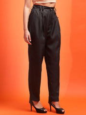 Kotty Women Relaxed High-Rise Easy Wash Pleated Trousers