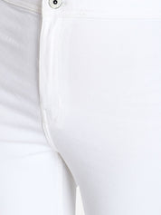 Kotty Women White Flared High-Rise Clean Look Stretchable Jeans